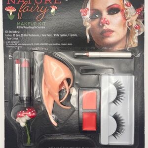 Makeup Kit with Red and White Accents